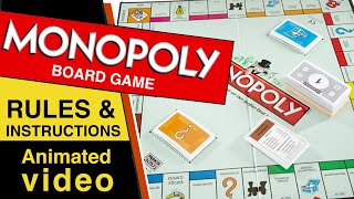 Monopoly Board Game Rules amp Instructions  How to Play Monopoly [upl. by Imelida324]