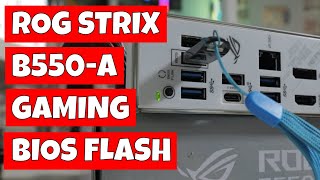 How To Use ASUS USB Update BIOS Flash Back ROG Strix B550A Gaming [upl. by Standing]