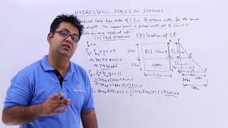 Hydrostatic Forces on Surfaces Problem 5 [upl. by Aikemaj]