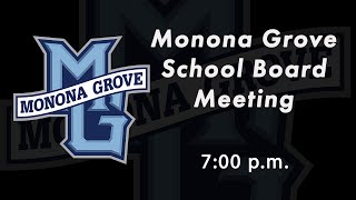 Monona Grove School Board Meeting  Wednesday December 13th 2023 [upl. by Schell]