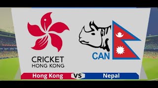 LIVE Nepal Vs HongKong china T20 Cricket Live [upl. by Alleuqram]