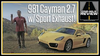 It sounds amazing 981 Cayman with factory Porsche sport exhaust  OneMile Review [upl. by Larcher]