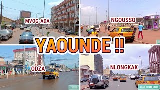 Visitons les Quartiers de YAOUNDÉ  Trajet Cameroun [upl. by Leslee]