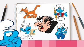 Wie man Gargamel und seine Freunde zeichnet • Die Schlümpfe [upl. by Inami300]