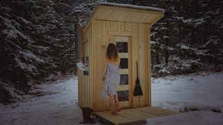 How to build a LUXURIOUS sauna without carpentry experience in 30 days [upl. by Dyanne33]