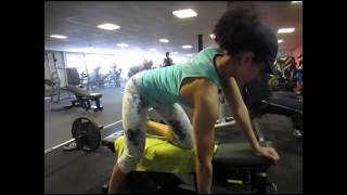 5 week out show off legs a killer back workout [upl. by Htevi]