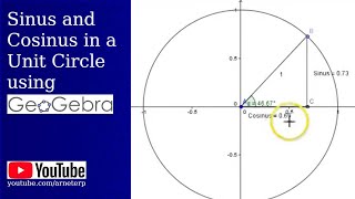 Sinus and Cosinus in a Unit Circle using Geogebra [upl. by Keelby931]