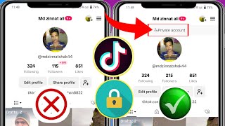 Hoe u uw account privé kunt maken op TikTok 2024 Hoe tiktokprofiel te vergrendelen [upl. by Greyso]