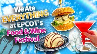 We Ate EVERYTHING at EPCOTs Food amp Wine Festival [upl. by Aspia]