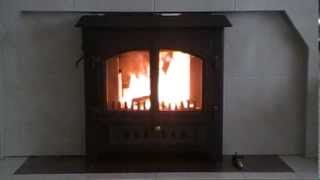 Woodwarm 35kw Enigma inset multi fuel stove [upl. by Hamil957]