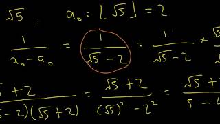 Continued Fractions 5 The Square Root of 5 [upl. by Megdal]