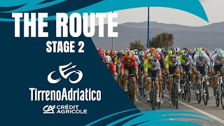 Tirreno Adriatico 2024  Tappa 2 il percorso [upl. by Regdor]