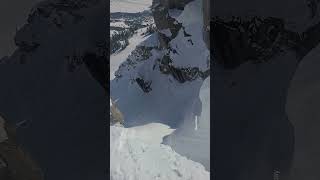 Huge Send Off Corbets Couloir [upl. by Tori793]