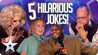 5 HILARIOUSLY FUNNY JOKES  BGT 2020 [upl. by Llenal]