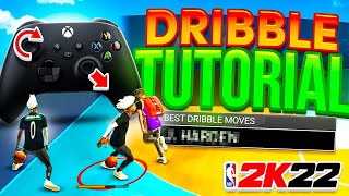 BEST DRIBBLE MOVES  HANDCAM DRIBBLE TUTORIAL IN NBA 2K22 HOW TO DRIBBLE FAST CURRENT GEN amp NEXTGEN [upl. by Cassius]