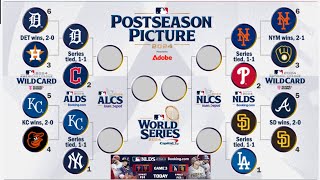 MLB playoff schedule 2024 Full bracket dates times TV channels for every series  MLB Playoffs [upl. by Eldredge]