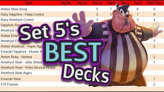 BEST DECKS from August  Disney Lorcana SET 5 Tier List  What will DOMINATE September [upl. by Shotton]