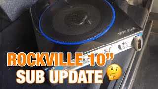 Rockville 10” Powered Sub UPDATE [upl. by Iharas130]