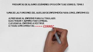 11 PREGUNTAS ESENCIALES TEMA 1 OPOSICIÓN AUXILIAR DE ENFERMERÍA 💉📖 [upl. by Ecinerev]