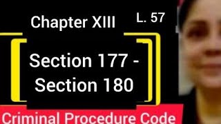 Section 177  Section 180  CrPC  JURISDICTION OF THE CRIMINAL COURTS  Chapter XIII crpc [upl. by Danette]