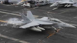 USS Nimitz Conducts Flight Operations [upl. by Bautram925]