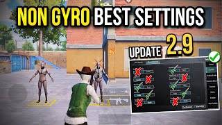 New🔥best non gyroscope settings amp sensitivity✅copy amp use [upl. by Anaujal150]