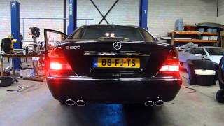 Mercedes S500 amg custom made exhaust system [upl. by Llenol]