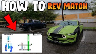 NO NONSENSE GUIDE ON HOW TO REV MATCH LIKE A PRO IN A MANUAL CAR REVMATCH DOWNSHIFTING FORD V8 [upl. by Anavoig]