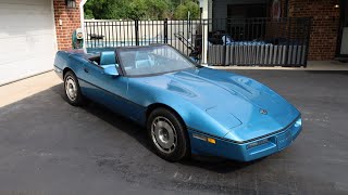 1987 Corvette C4 Convertible Review [upl. by Jocko]