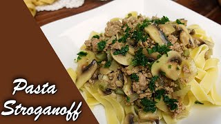 Pasta Stroganoff  schnelle und einfache Nudelpfanne [upl. by Enna885]