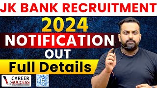 JK Bank 2024 Recruitment  Notifcation Out  JKBANK Apprentice Recruitment 2024 [upl. by Sieber]