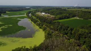 Channahon Illinois  Moose Island  Drone Flight [upl. by Ereveneug]