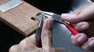 Hollow Signet Ring  How its made jewelry series [upl. by Mallissa]