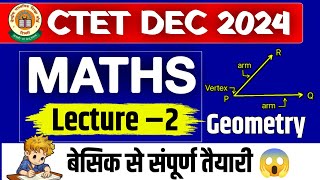 CTET MATHS GEOMETRY। maths preparation paper 1। ctet important topic geometry by Mahendra sir [upl. by Arotal591]