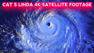 Mejor Hurricane Linda 4K Satellite Video  Hurricane Linda Latest Update linda [upl. by Garibull]