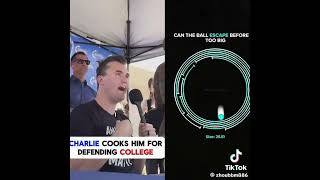 Charlie Kirk DESTROYS College Student…😭😬 shortsvideo podcast socialexperiment [upl. by Atwahs]