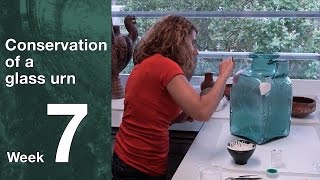 Conservation of a RomanoBritish urn  Episode 7 Gap fills [upl. by Yenhpad]