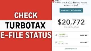 How Do I Check my Efile Status On TurboTax 2024 [upl. by Rasmussen]