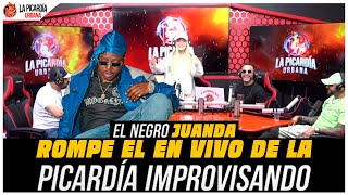 El Negro Juanda Rompe él en vivo de la picardía Improvisando [upl. by Atekan]