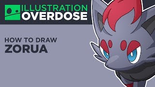 How to Draw Zorua Pokemon No 570 [upl. by Arytal626]