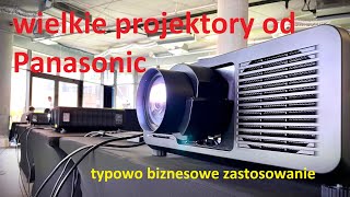 ogromne projektory od Panasonic  typowo do biznesu  na szybko z ajfona [upl. by Varhol254]