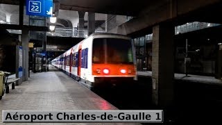 Aéroport CharlesdeGaulle 1  RER B  Paris  RATP MI79  MI84  SNCF Z8100  Z8400 [upl. by Naesed366]