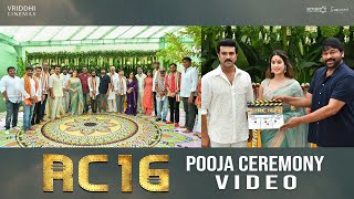 RC16 Pooja Ceremony  Ram Charan  Janhvi Kapoor  Buchi Babu Sana  AR Rahman Mythri Movie Makers [upl. by Pietro369]