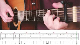 Halott Pénz  Amikor Feladnád  Fingerstyle Gitár TAB Videó [upl. by Crista]