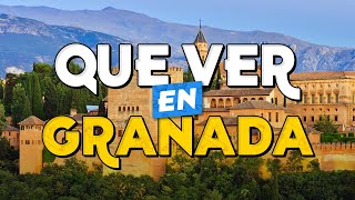 🧳️ TOP 10 Que Ver en Granada ✈️ Guía Turística Que Hacer en Granada [upl. by Panaggio]