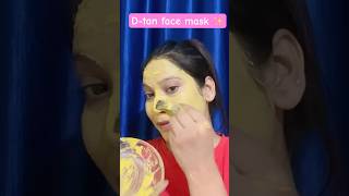 D  tan face mask✨🌼shortsvideo skincaretips skincare youtube [upl. by Llednar538]