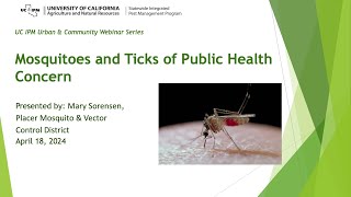 Mosquitoes and Ticks of Public Health Concern [upl. by Annot]