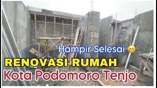 BEGINI PROGRES RENOVASI RUMAH KAMI DI KOTA PODOMORO TENJO [upl. by Charters]