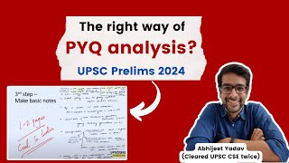 How to Analyse PYQs for UPSC Prelims 2024  A Step by Step Guide [upl. by Gretna]