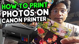 How to print photos on Canon Printer  Easy Photo Print EX  bhentech [upl. by Wanyen]